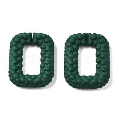 Spray Painted CCB Plastic Linking Rings CCB-Q091-009B-1