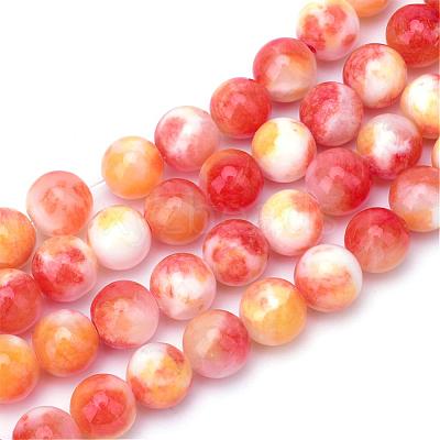 Natural Dyed Persian Jade Gemstone Bead Strands G-R271-6mm-XP11-1