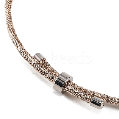 Adjustable Round Polyester Braided Cord Bracelet Making FIND-G117-01P-02-1