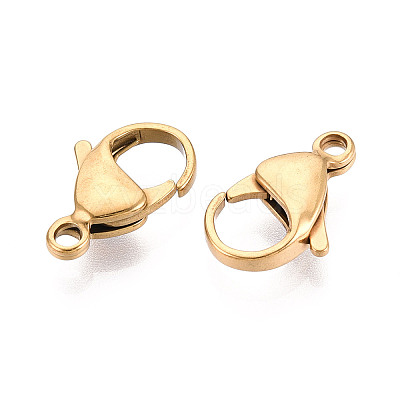 304 Stainless Steel Lobster Claw Clasps STAS-T065-17mm-34G-1