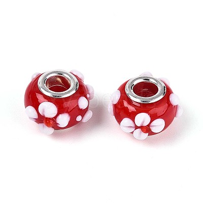 Handmade Lampwork European Beads LAMP-Q029-03A-1