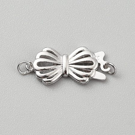925 Sterling Silver Box Clasps STER-WH0004-062P-1