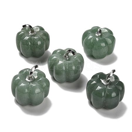 Natural Green Aventurine Bell Pepper Figurines G-Q190-02P-03-1