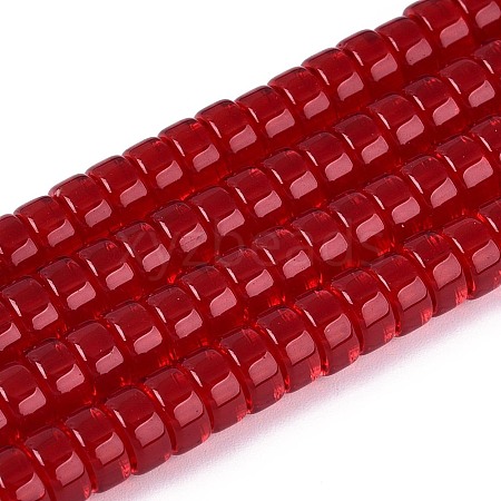 Transparent Glass Beads Strands GLAA-N026-4x8mm-T01-1