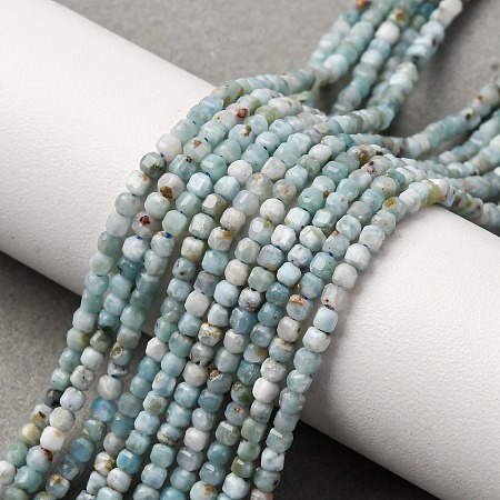 Natural Larimar Beads Strands G-F803-C01-01-1