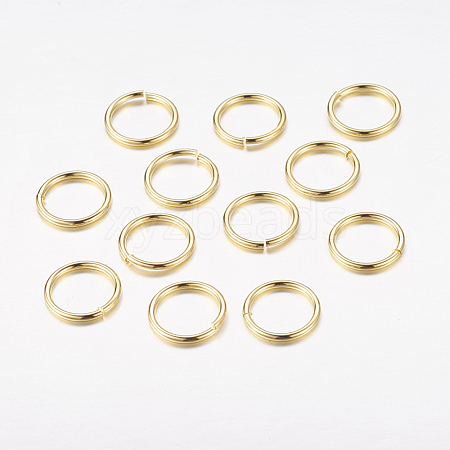 Open Jump Rings Brass Jump Rings JRC10MM-G-1