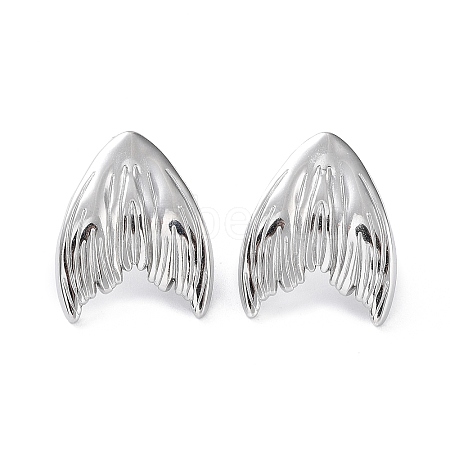 Non-Tarnish 304 Stainless Steel Stud Earrings EJEW-H115-27P-1