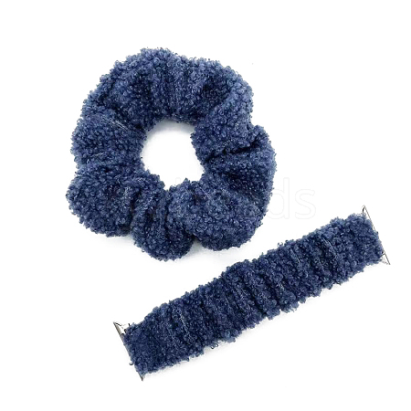 Plush Hairband and Watch Band For iWatch Series 7 Winter limit Smart Watches Size 38mm/41mm/40mm COHT-PW0001-07B-02-1