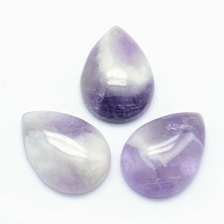 Natural Amethyst Cabochons G-E491-B-06-1