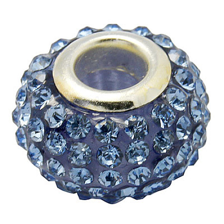 Resin Rhinestone Beads CPDL-H001-10x7mm-1-1