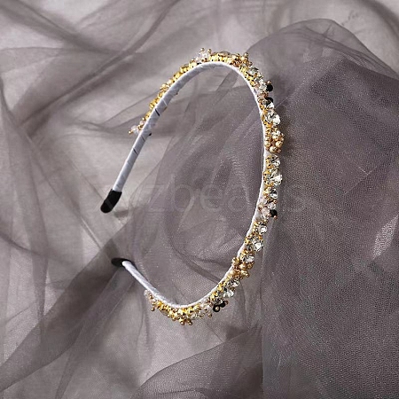 Shiny Elegant Glass Hair Bands PW-WG75179-16-1