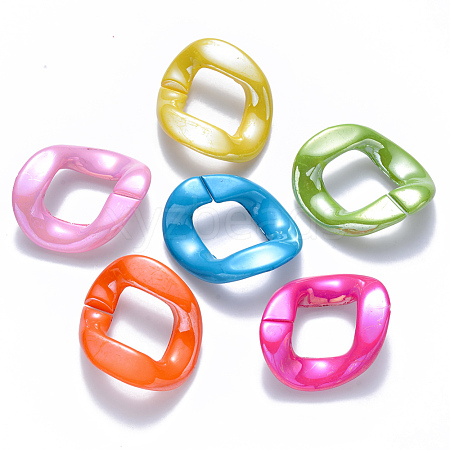 Opaque Acrylic Linking Rings OACR-S036-002B-H-1