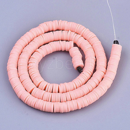 Handmade Polymer Clay Beads X-CLAY-R067-8.0mm-18-1