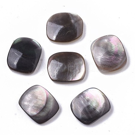 Natural Black Lip Shell Cabochons SHEL-R047-13-1