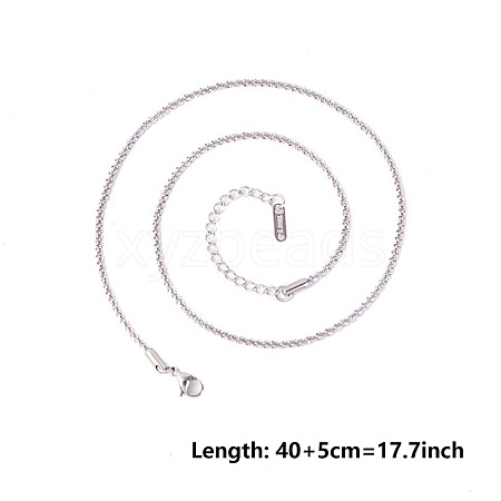 Non-Tarnish Unisex 304 Stainless Steel Chains Necklaces PX8317-1-1