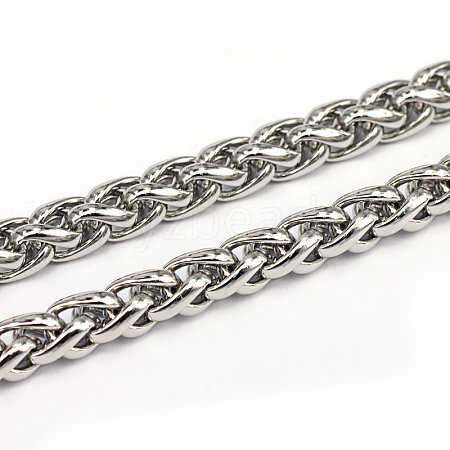304 Stainless Steel Wheat Chains CHS-L001-30-7mm-1