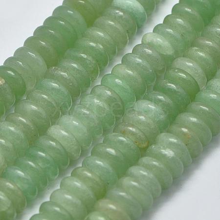 Natural Green Aventurine Heishi Beads Strands G-K208-23-8mm-1