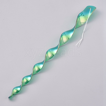 PVC Plastic Spiral Reflective Birds Repellent Safety Rod AJEW-WH0021-53B-1