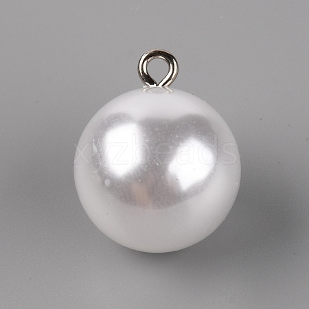 Plastic Imitation Pearl Button MP-TAC0008-02-1