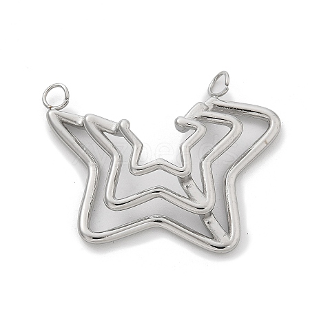 304 Stainless Steel Pendants STAS-L281-009P-1