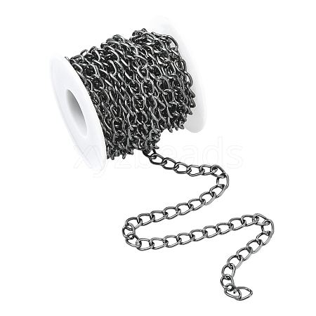 5M Aluminium Twisted Curb Chains CHA-YW0001-08B-1