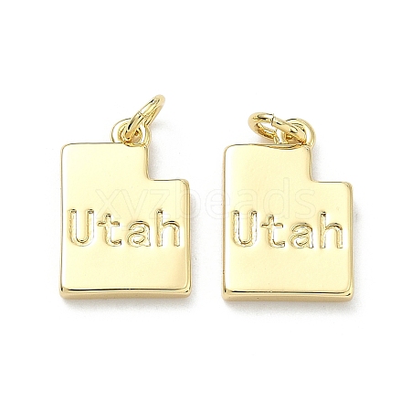 Brass Pendants KK-D229-22C-G-1