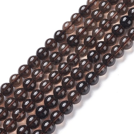 Natural Smoky Quartz Bead Strands X-G-D840-62-6mm-1