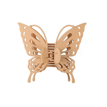 Hollow Butterfly Shape Plastic Large Claw Hair Clips PW-WG59392-04-1