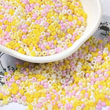 Baking Paint Glass Seed Beads SEED-P006-03A-14-1