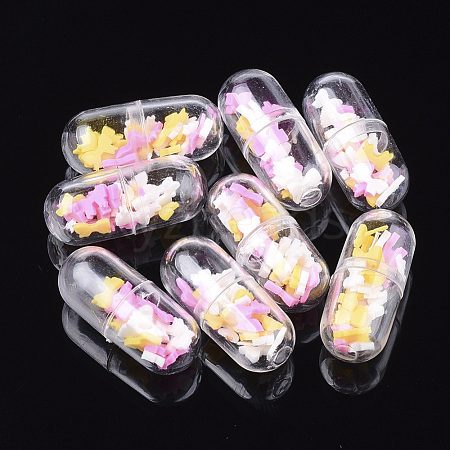 Openable Transparent Plastic Capsule Container KY-S159-03P-1