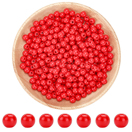 Opaque Acrylic Beads MACR-SP0001-85C-1