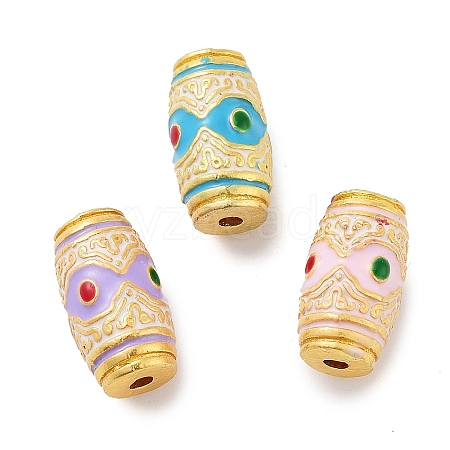 Alloy Enamel Beads ENAM-M008-07G-1