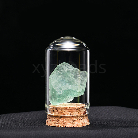 Natural Raw Green Fluorite Display Decoration G-PW0007-070E-1