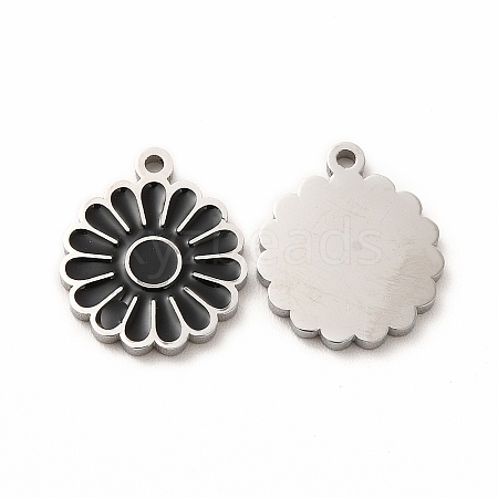 304 Stainless Steel Enamel Charms STAS-F291-03P-03-1