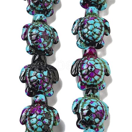 Synthetic Turquoise Dyed Beads Strands G-P507-05T-1