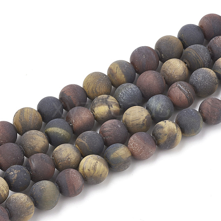 Natural Tiger Eye Beads Strands G-T106-147-1