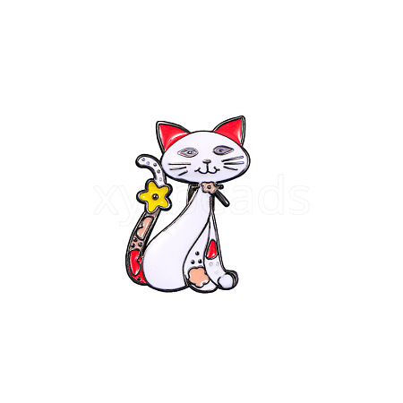 Cat with Flower Badges PW-WG49995-02-1