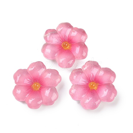 Flower Series Resin Cabochons CRES-Q008-01E-1