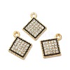 Alloy Rhinestone Pendants ALRI-M019-02AG-3