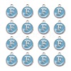 Platinum Plated Alloy Enamel Charms X-ENAM-S118-04F-P-2