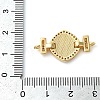 Rack Plating Brass Micro Pave Clear Cubic Zirconia Rhombus Links Connector Charms KK-K385-105G-03-3