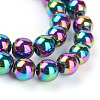 Non-magnetic Synthetic Hematite Beads Strands X-G-S096-4mm-5-2