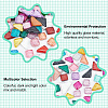 AHADERMAKER 250g Mixed Shape with Glitter Powder Mosaic Tiles Glass Cabochons DIY-GA0003-68-4