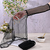 1 Pair Gauze Lace Gloves for Women AJEW-CY0002-01-4