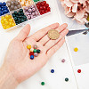 Opaque Solid Color Glass Beads Strands GLAA-FH0001-24-3