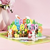 Rectangle 3D Easter Egg Pop Up Paper Greeting Card EAER-PW0001-083A-3