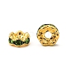 Brass Rhinestone Spacer Beads RSB028NF-10G-3