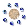 Round Evil Eye Resin Beads X-RESI-R159-10mm-08-6