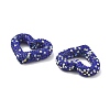 Heart Shape Polymer Clay Rhinestone Beads CLAY-NH0001-09B-07-3