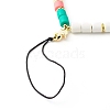 Handmade Polymer Clay Beaded Mobile Strap HJEW-JM00506-4